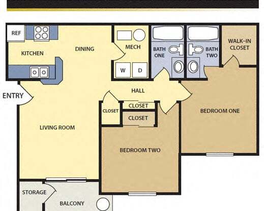 Suite A Floorplan