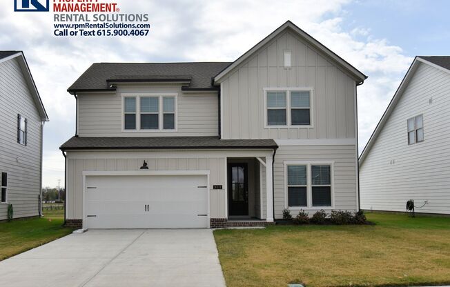 Brand New 4 bd home in Murfreesboro with attached garage and office!