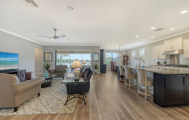 Amazing WATER Views!! Furnished or Unfurnished Beautiful Home in Del Webb Lakewood Ranch!!