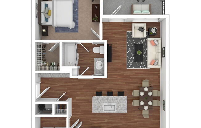 1 bed, 1 bath, 792 sqft, $1,446