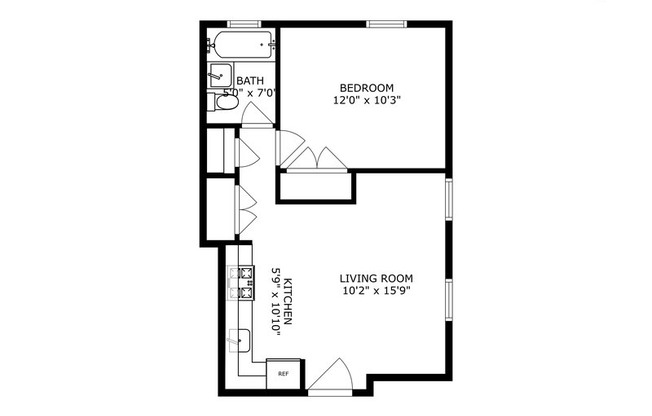 1 bed, 1 bath, $1,300, Unit 3B