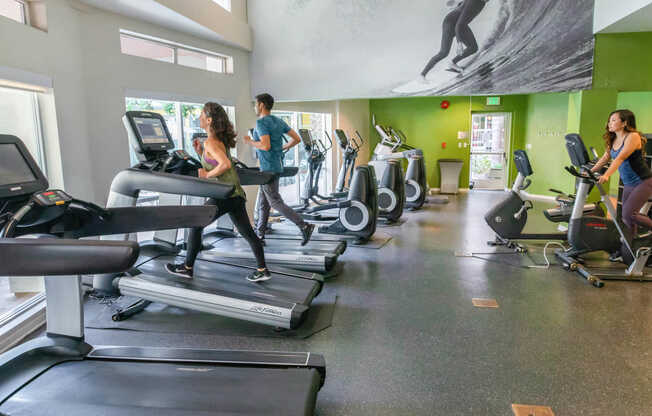 Workout in the 24-hour Fitness Center