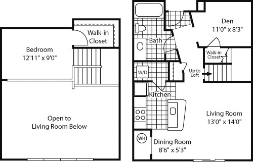 1 bed, 1 bath, 799 sqft, $1,860, Unit 1414