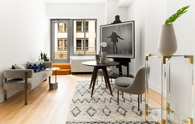 Apartment with hardwood floors and outdoor space in Financial District, Lower Manhattan. 