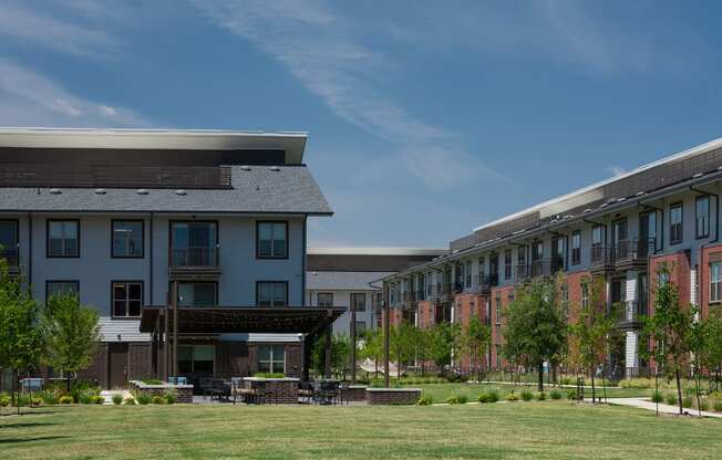 Green Space Courtyard with Seating Area