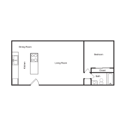 1 bed, 1 bath, 650 sqft, $1,105