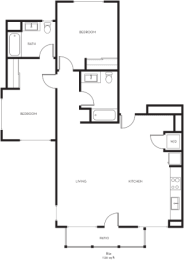 2 beds, 2 baths, 1,136 sqft, $2,080