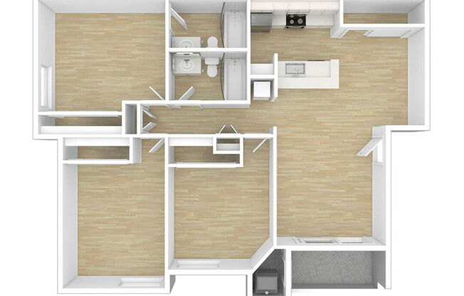 3 beds, 2 baths, 1,200 sqft, $3,584