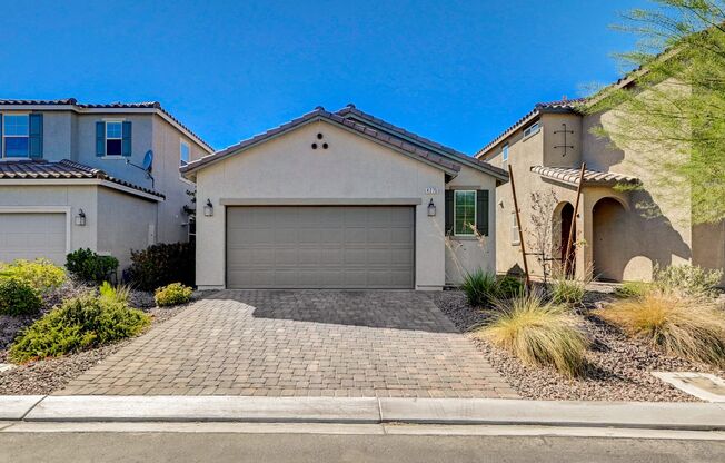 single story, 2 bed, 2 bath, 2 car garage in gated community