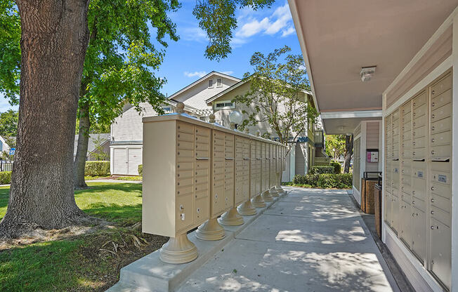 Mailboxes at Clayton Creek Apartments, California