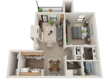 1 bed, 1 bath, 639 sqft, $1,145