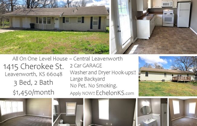 3 Bed House with GARAGE and Backyard Deck!!