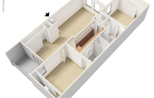 2 beds, 2 baths, 989 sqft, $1,270