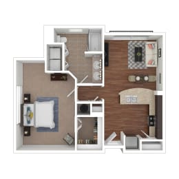 1 bed, 1 bath, 797 sqft, $1,719