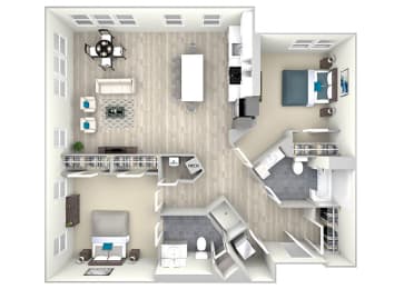 2 beds, 2 baths, 1,149 sqft, $3,786