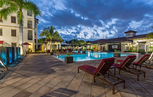 Swimming Pool at Orchid Run Apartments in Naples, FL