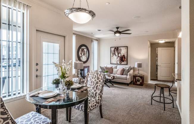 Le Mirage Apartments Living Room Apartment for rent near Odessa, TX