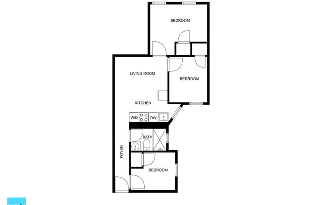 3 beds, 1 bath, 513 sqft, $4,025, Unit 16