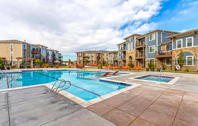 Swimming Pool at Solaire Apartments in Brighton, CO