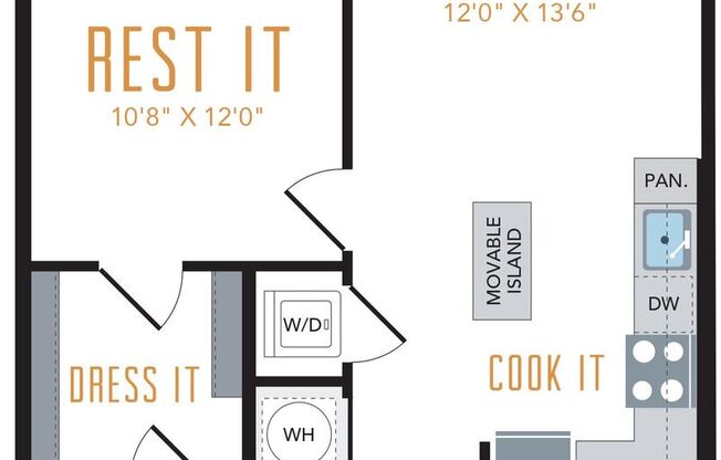 1 bed, 1 bath, 671 sqft, $2,220