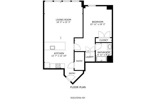 1 bed, 1 bath, 810 sqft, $1,940, Unit 100-403
