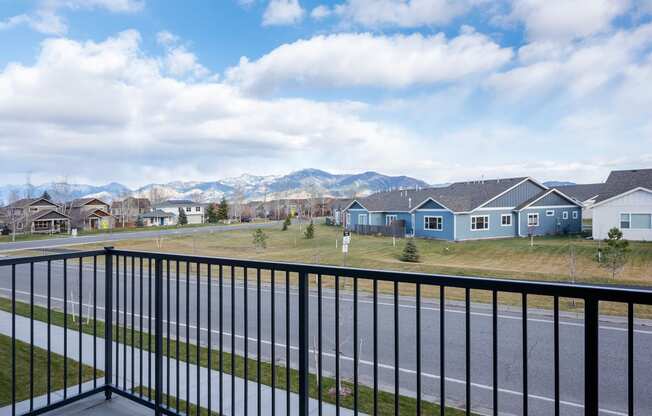 Balcony at Icon Apartment Homes at Ferguson Farm, Montana, 59718