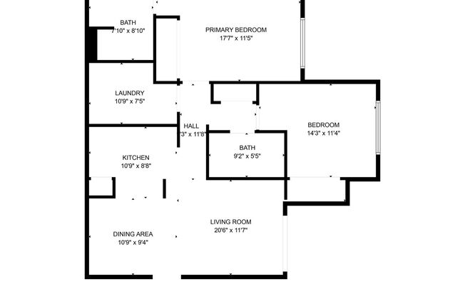 2 beds, 2 baths, 1,080 sqft, $1,299, Unit Model