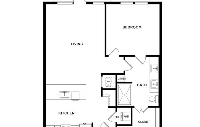 1 bed, 1 bath, 780 sqft, $1,695