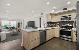 Kitchen with Stainless Steel Appliances