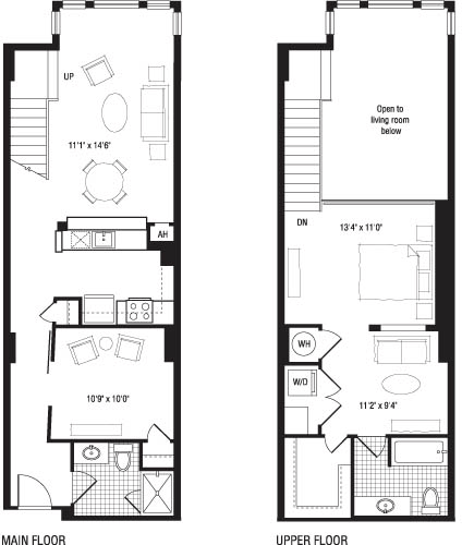 1 bed, 1 bath, 1,090 sqft, $3,265, Unit 711