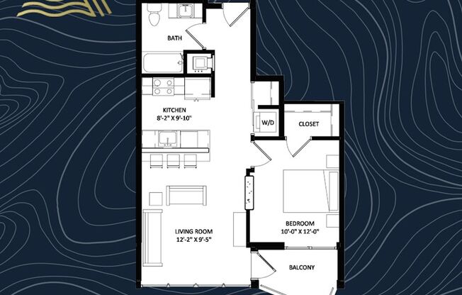 1 bed, 1 bath, 702 sqft, $2,520, Unit #918