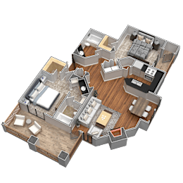 2 beds, 2 baths, 1,098 sqft, $1,997