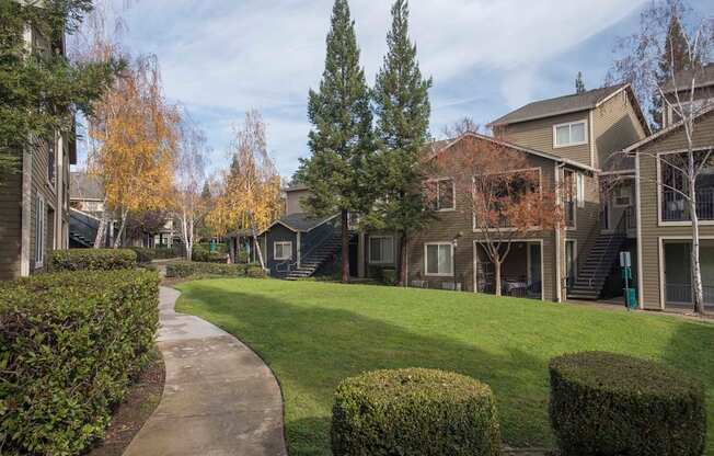 Green Space Walking Trails at Atwood Apartments, California