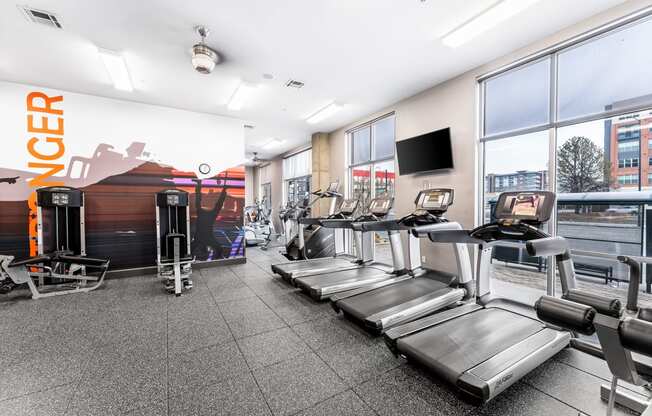 Cardio Equipment in Fitness Center at Windsor at Broadway Station, 80210, CO