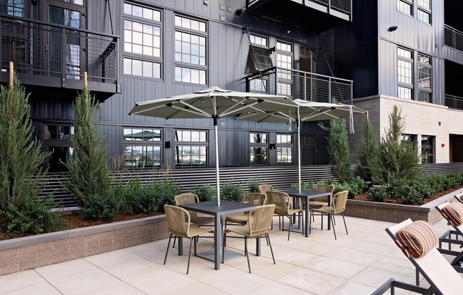 Dine al fresco with outdoor seating
