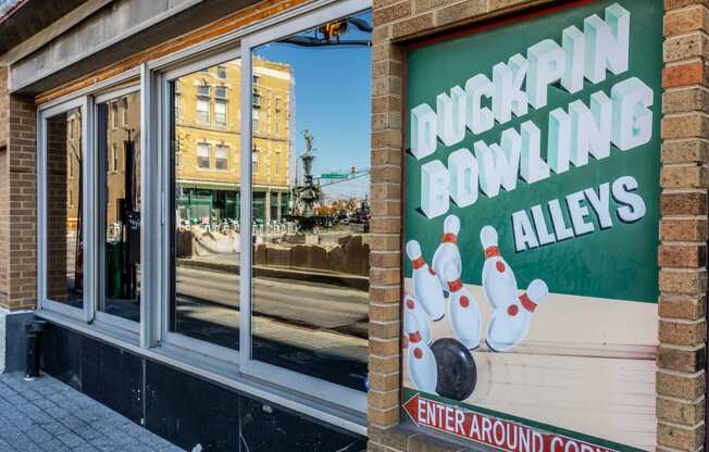 neighborhood bowling alley  at Edge 35, Indianapolis