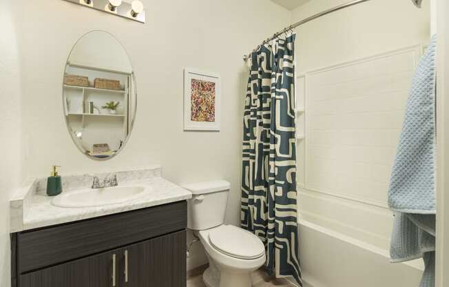 Spacious Bathroom at Cabana Bridges Apartments in Tucson Arizona