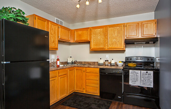 kitchen with cabinet space in evansville