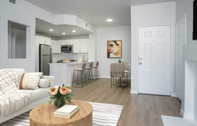 Living Room with Hard Surface Flooring