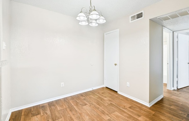 Brookstone Unit Dining Room at Bookstone and Terrace Apartments in Irving, Texas