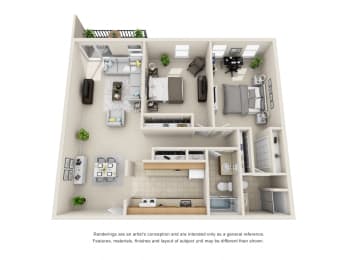 2 beds, 2 baths, 1,130 sqft, $2,075