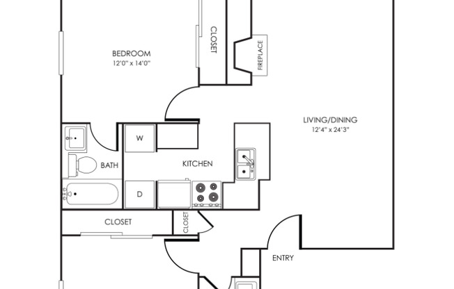 2 beds, 2 baths, 1,008 sqft, $2,310