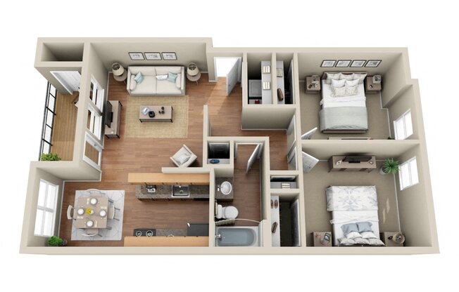 2 beds, 1 bath, 892 sqft, $1,985