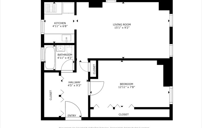 1 bed, 1 bath, $3,950, Unit 5A