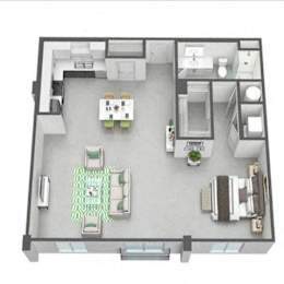 Studio, 1 bath, 908 sqft, $2,112