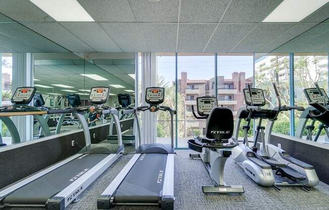 Treadmills  at La Vista Terrace, California, 90046