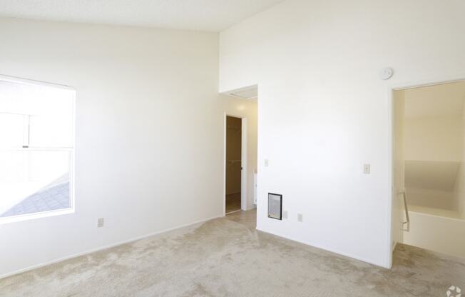 View of Master Bedroom from the window toward door