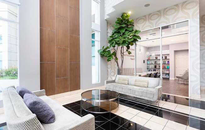 Lobby Area at Towers at Costa Verde Apartments, San Diego, 92122