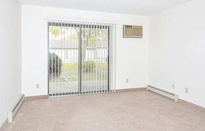 Living Room with Sliding Glass Patio Door