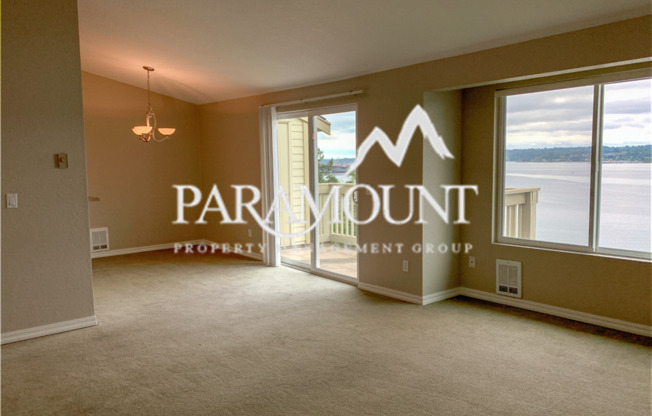 2 Bed Condo with WATER VIEW! New flooring and paint!